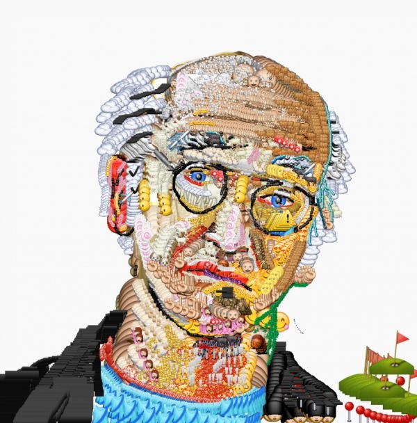Yung Jake, Larry David - emoji art 