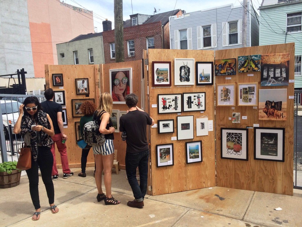 Shot of the Brooklyn Collage Collective Show at Bushwick Open Studios, Photo: Jordan Frand