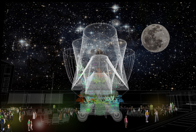 A rendering of “Cosmo,” the winning Young Architects Program design for MoMA PS1. (Photo: Andrés Jaque/Office for Political Innovation)