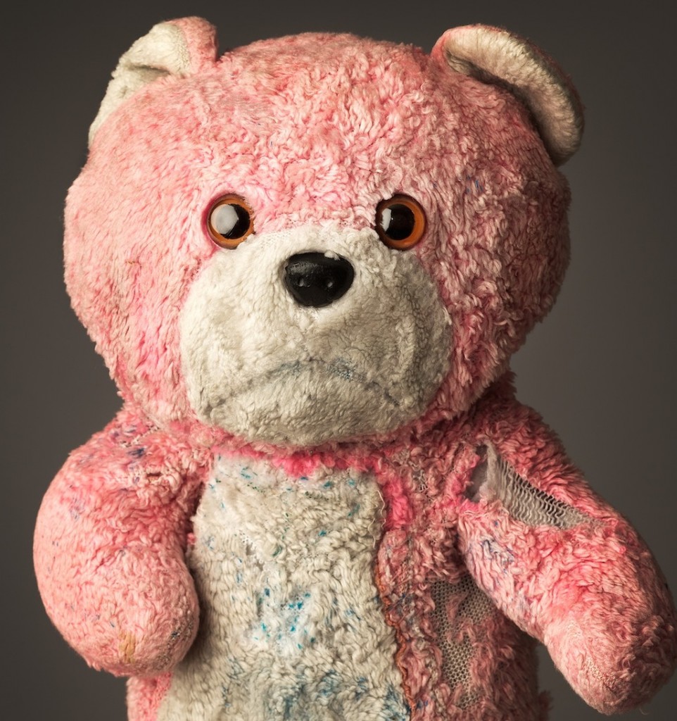 Pink Teddy, Age: 24, Height: 13", Belongs to: Aisling Hurley