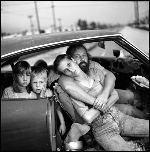 The Damm family in their car, Los Angeles, California (1987), Mary Ellen Mark