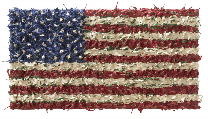 American Flag (Toy Soldiers #12), (2002), Dave Cole/ RISD Museum, Artworks