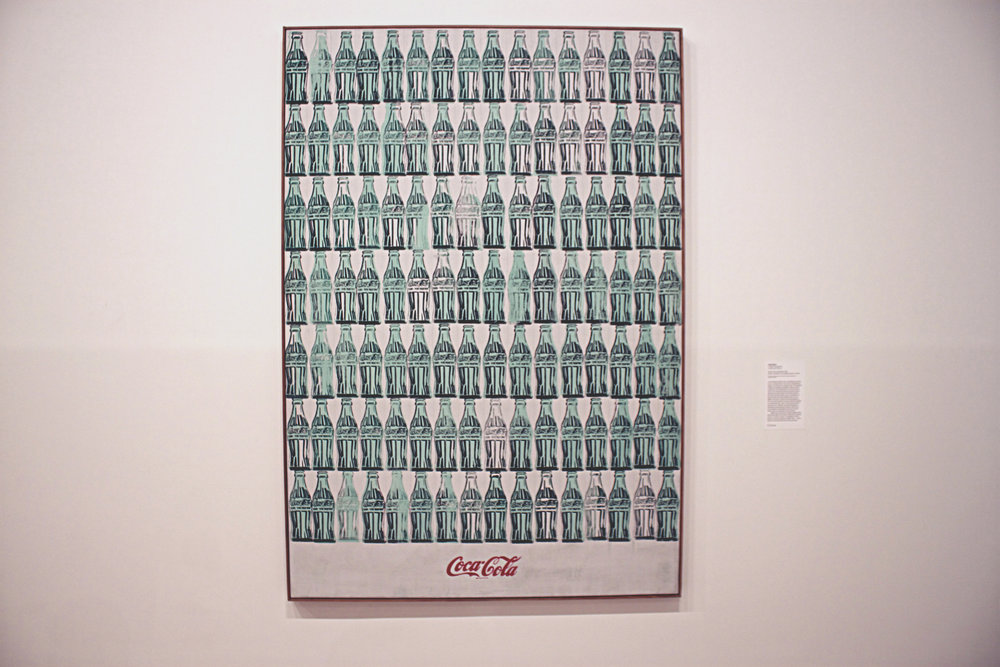Green Coca-Cola Bottles by Andy Warhol at the New Whitney Museum in New York City 