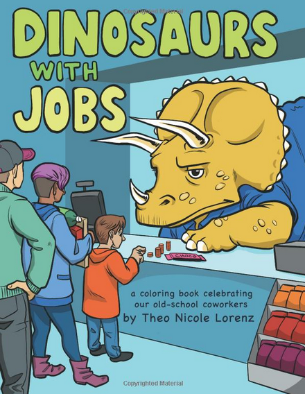dinosaurs-with-jobs-adult-coloring-books-art-report