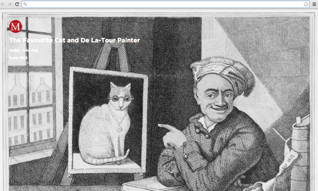 The Favourite Cat and De La-Tour Painter (1813) John Kay