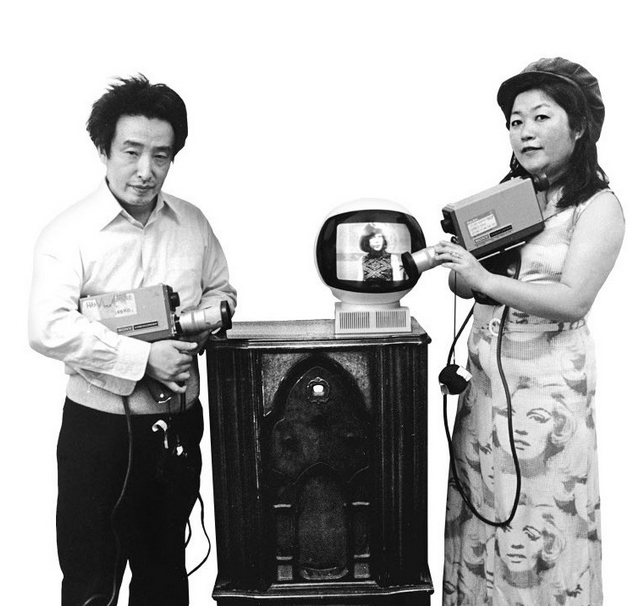 Shigeko Kubota and her husband, Nam Pak June