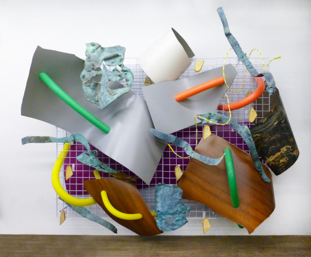 Body Blow (2014), resin, steel, foam, plastic, 8’ by 6’ by 2’