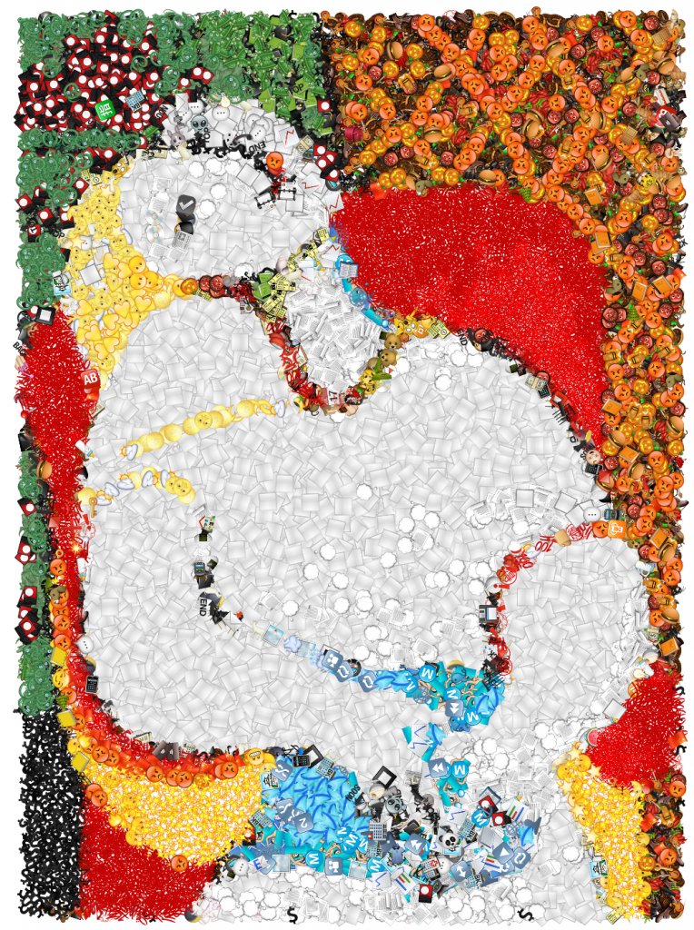 The Dream (1932), Pablo Picasso, Emoji Mosaic