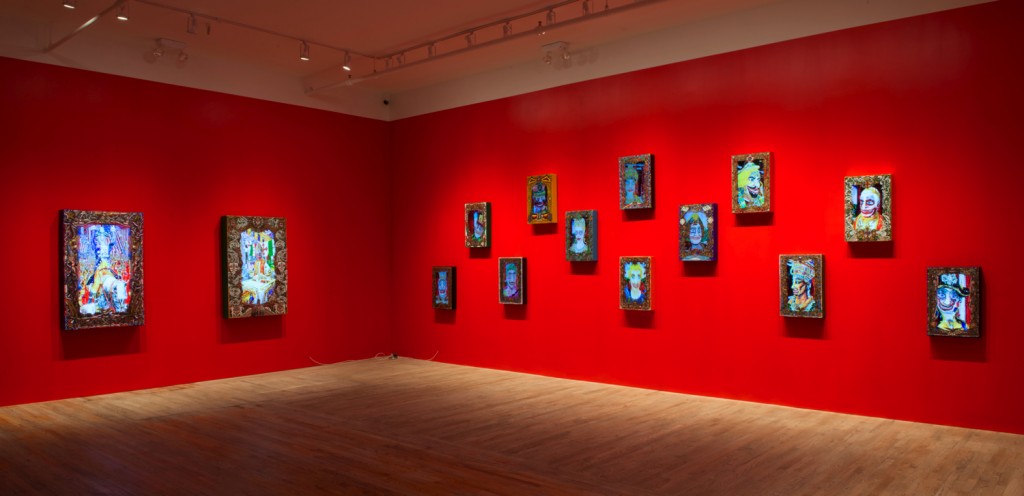 Installation View of Federico Solmi's Brotherhood Exhibition at Postmasters Gallery
