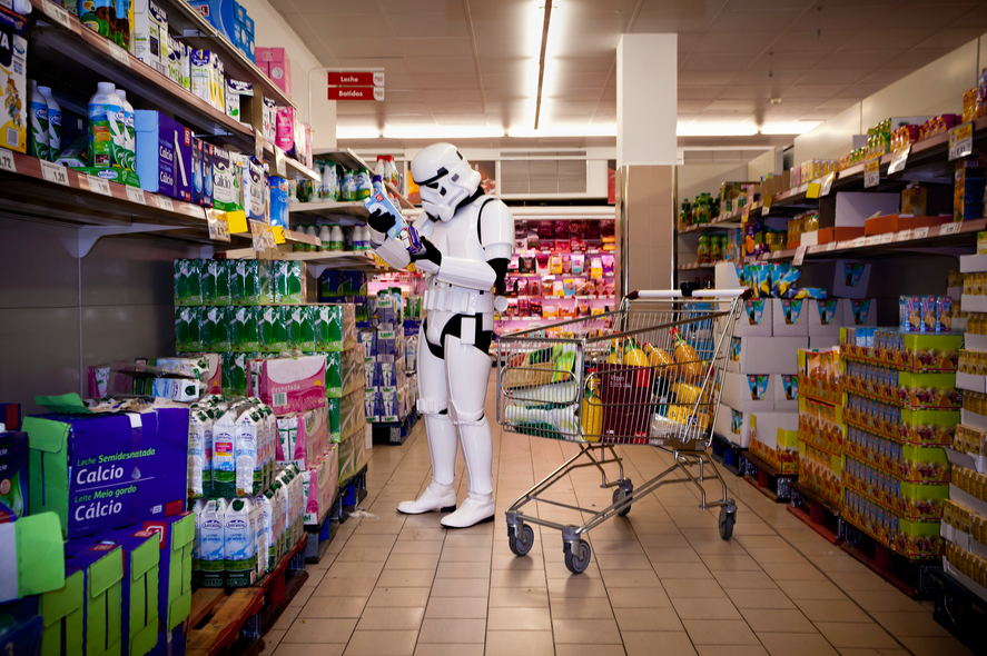 Stormtroopers grocery shopping by Jorge Pérez Higuera
