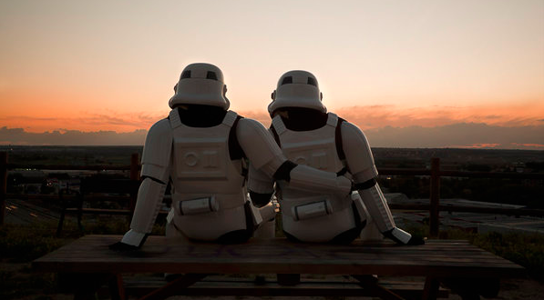 Couple Stormtroopers watching a sunset by Jorge Pérez Higuera