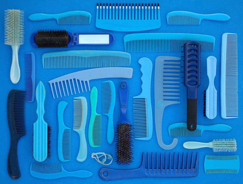 Tom Kiefer's Photo of Confiscated Hair Combs, El Sueño Americano