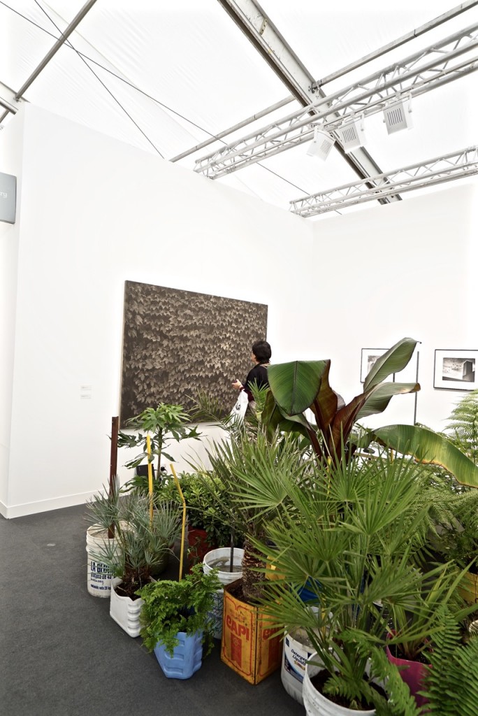 Diego Perez plants at Frieze London Art Fair