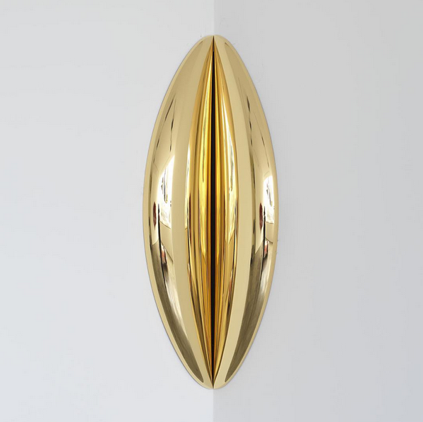 Lisson Gallery's giant gold sculpture by Anish Kapoor at Paris FIAC