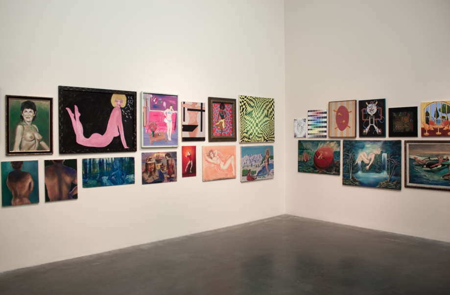Installation view of Jim Shaw's The End is Here at the New Museum 