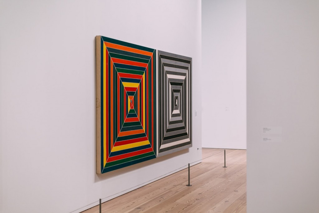 Frank Stella paintings titled Jasper's Dilemma at The Whitney