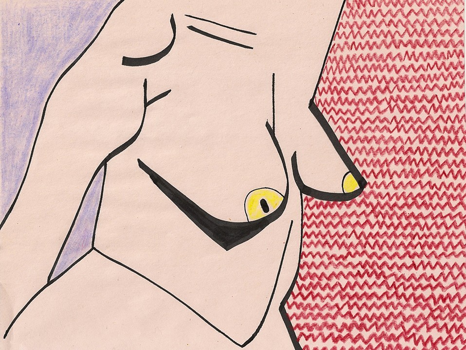 Artwork by Alice Lancaster titled Yellow Nips