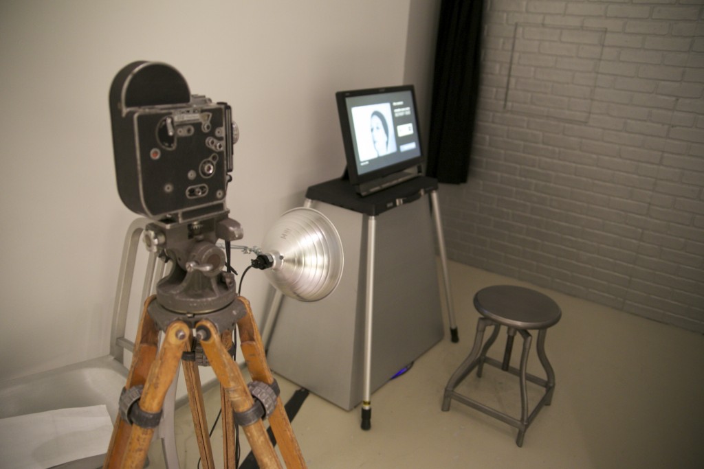 Screen Test setup at the Andy Warhol Exhibit in TIFF 